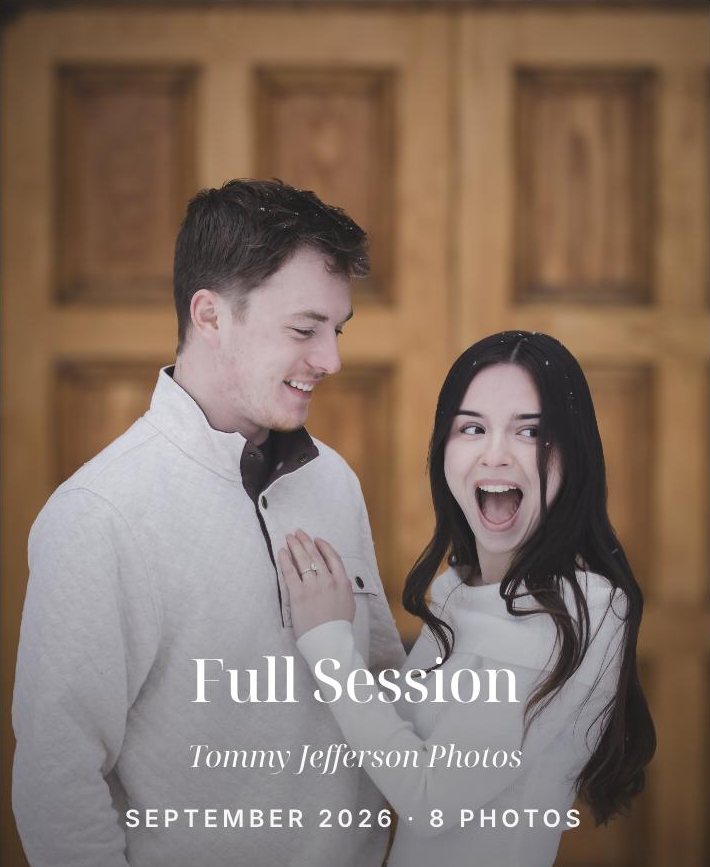 A client's gallery on Ch4pter: the cover of a full session from Tommy Jefferson Photos, September 2026, 8 photos